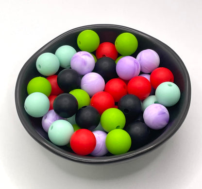 12mm Round Silicone Beads