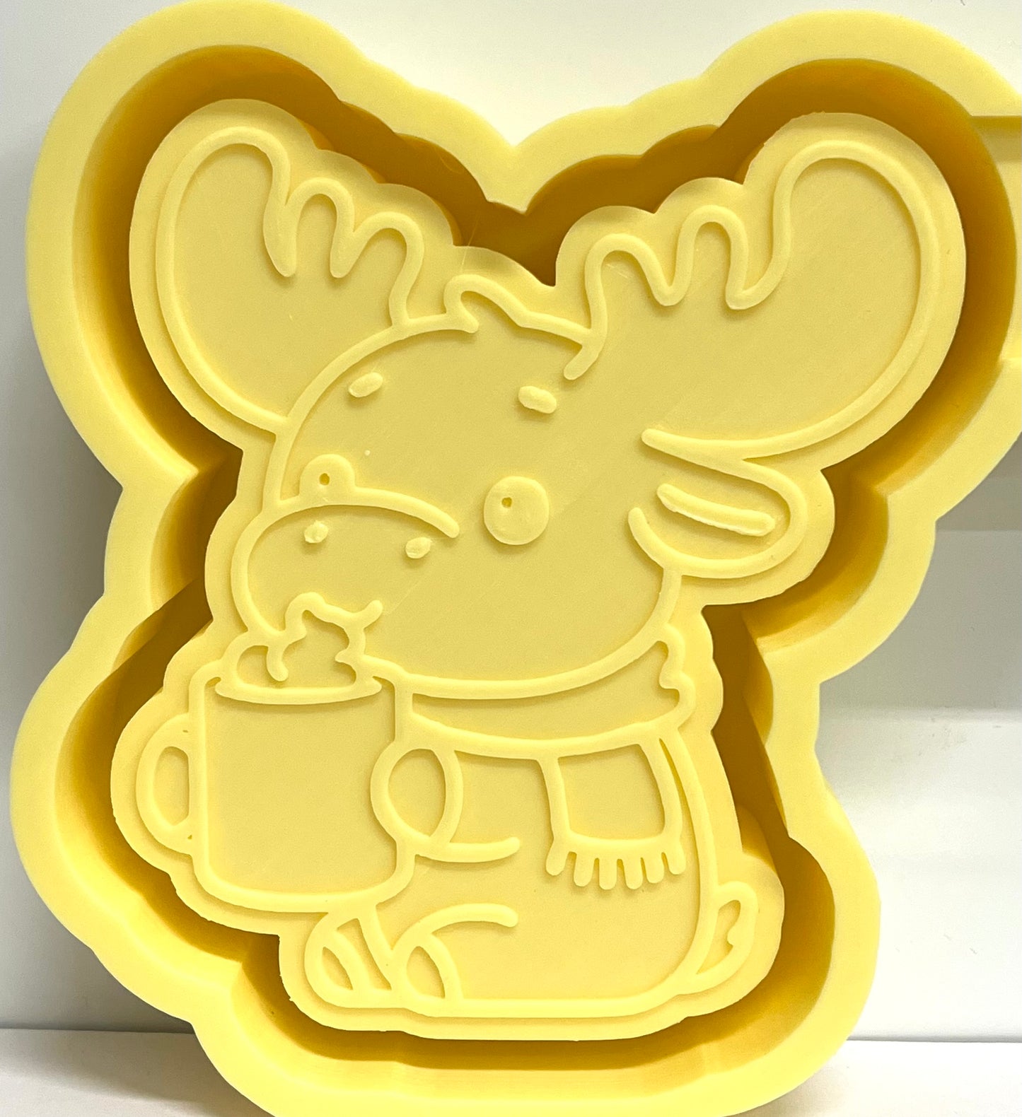 Moose Drinking Hot Cocoa Mold