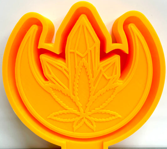 Moon Pot Leaf Crystal Mold