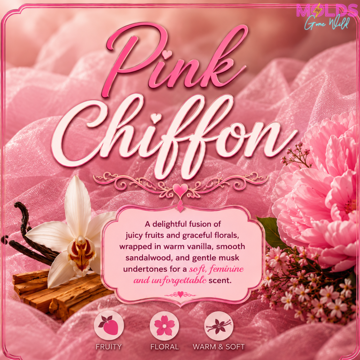 Pink Chiffon Prescented Aroma Beads