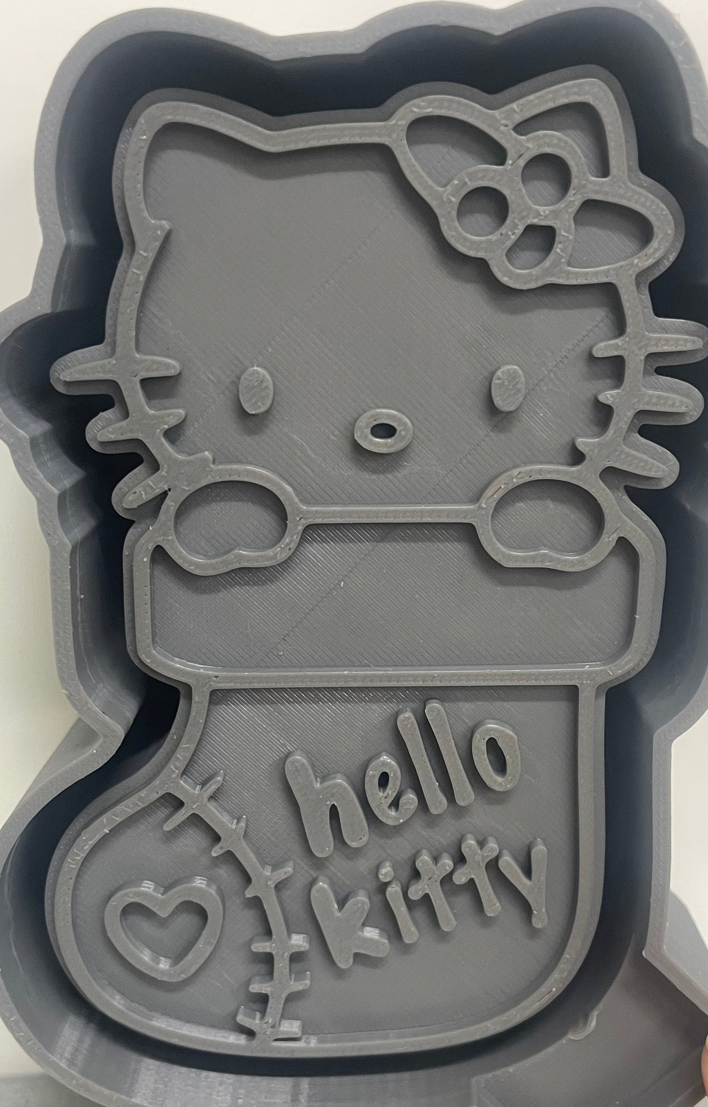 Christmas Kitty in Stocking Mold