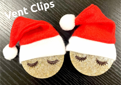 Christmas Hat Smiley Faces Vent Clip Molds