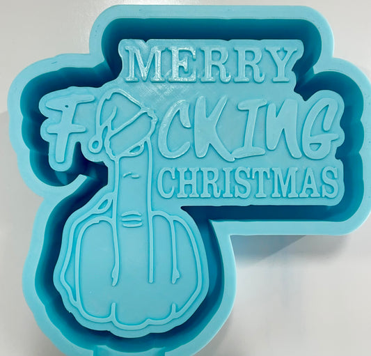 Merry Fucking Christmas Flip Off Mold