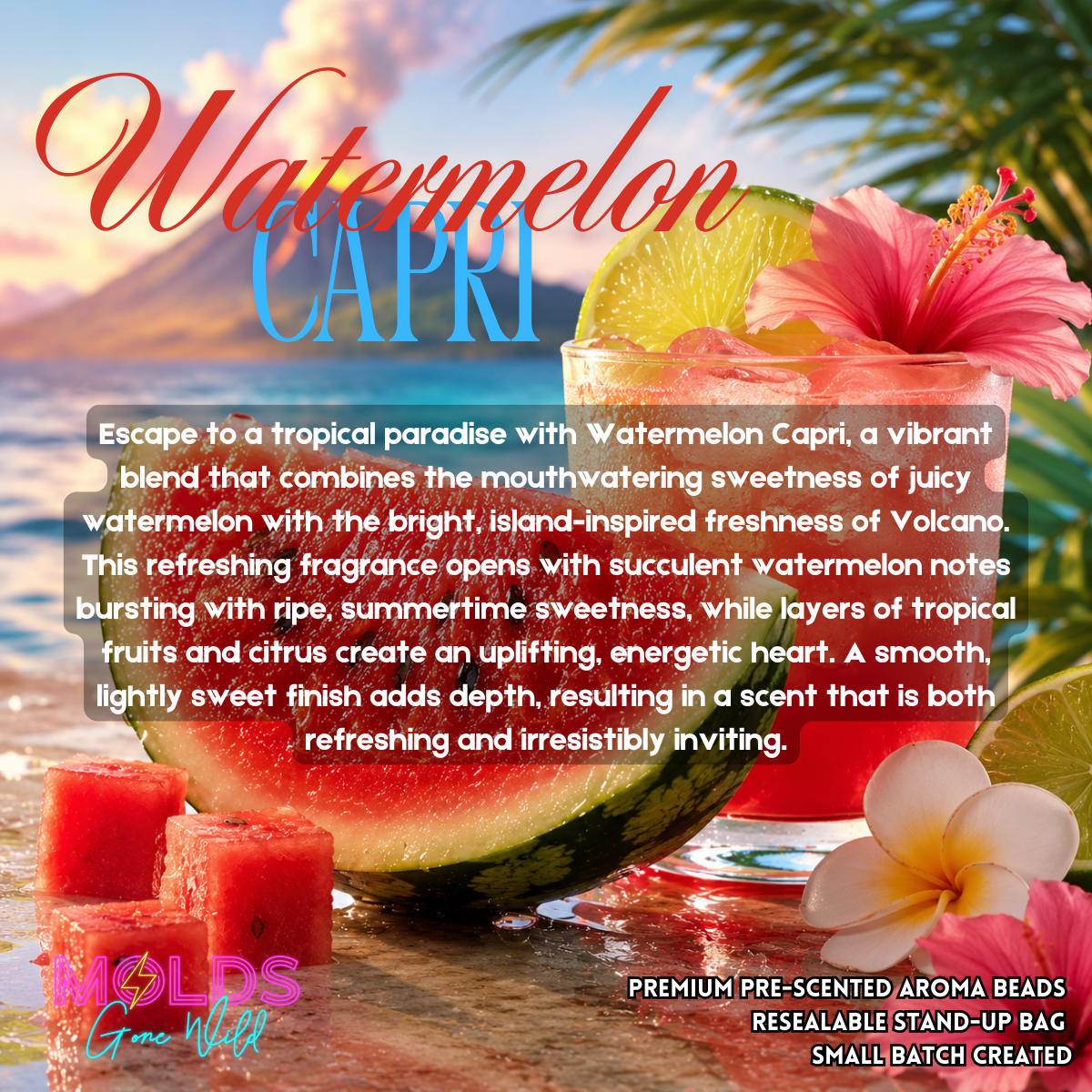 Watermelon Capri Prescented Aroma Beads