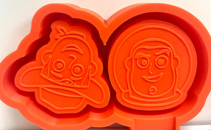 Toy Cartoon Movie Cowboy & Space Ranger Vent Clip Molds