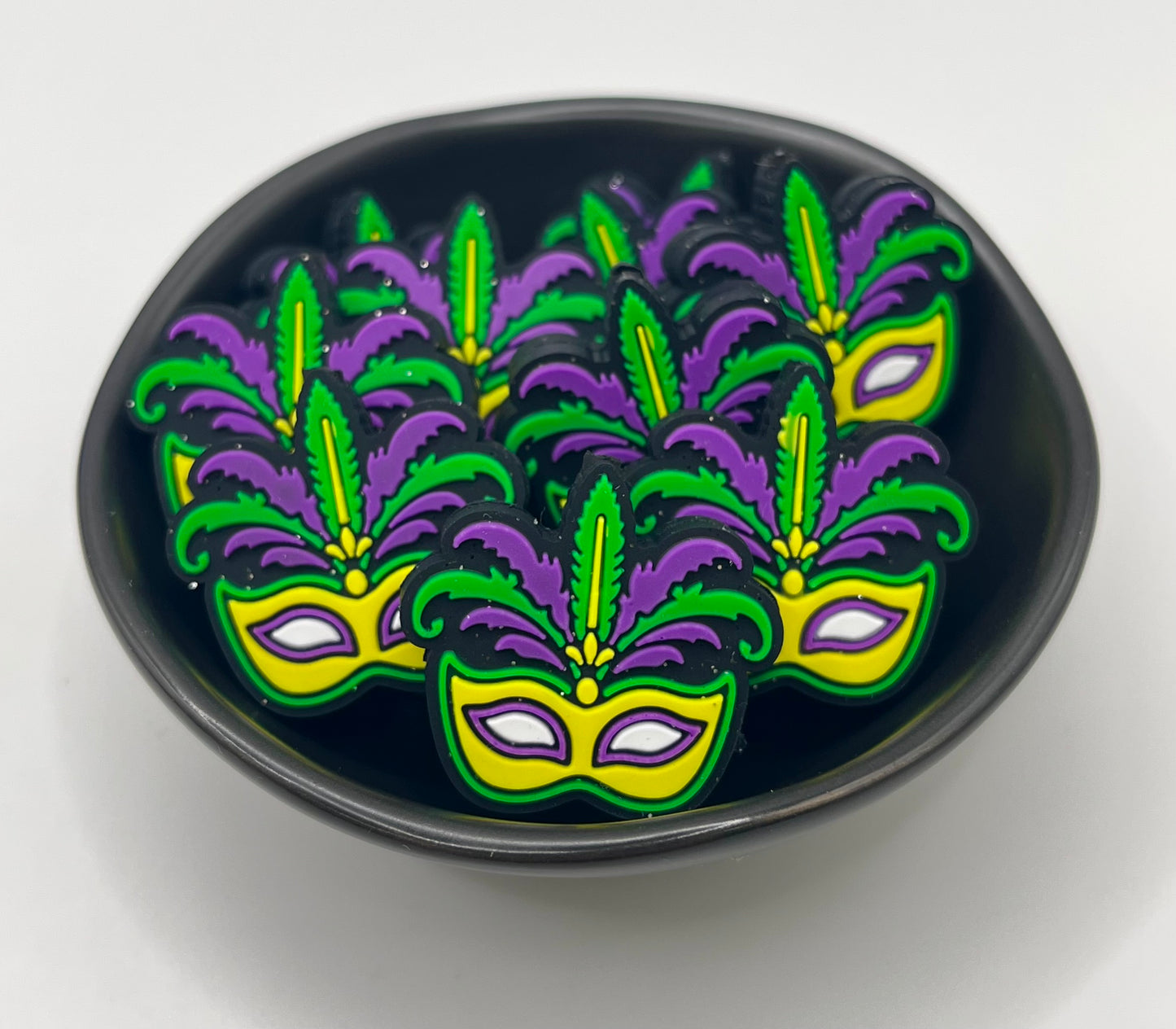 Mardi Gras Mask Focal Bead