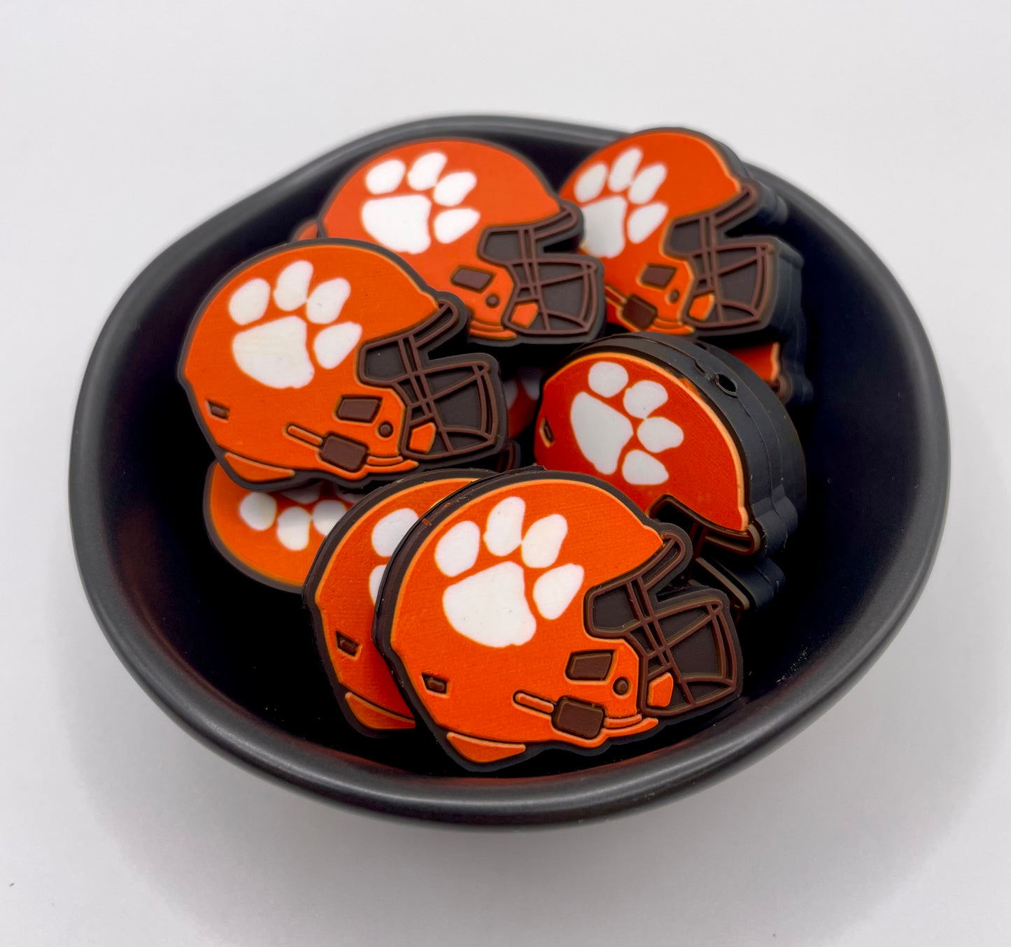 Football Sport Helmet Focal Bead