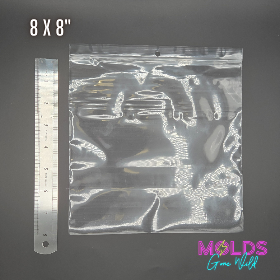 Clear Poly Product Bags With Hang Hole