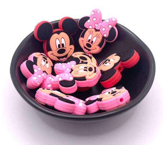 Mr & Mrs Mouse Focal Bead