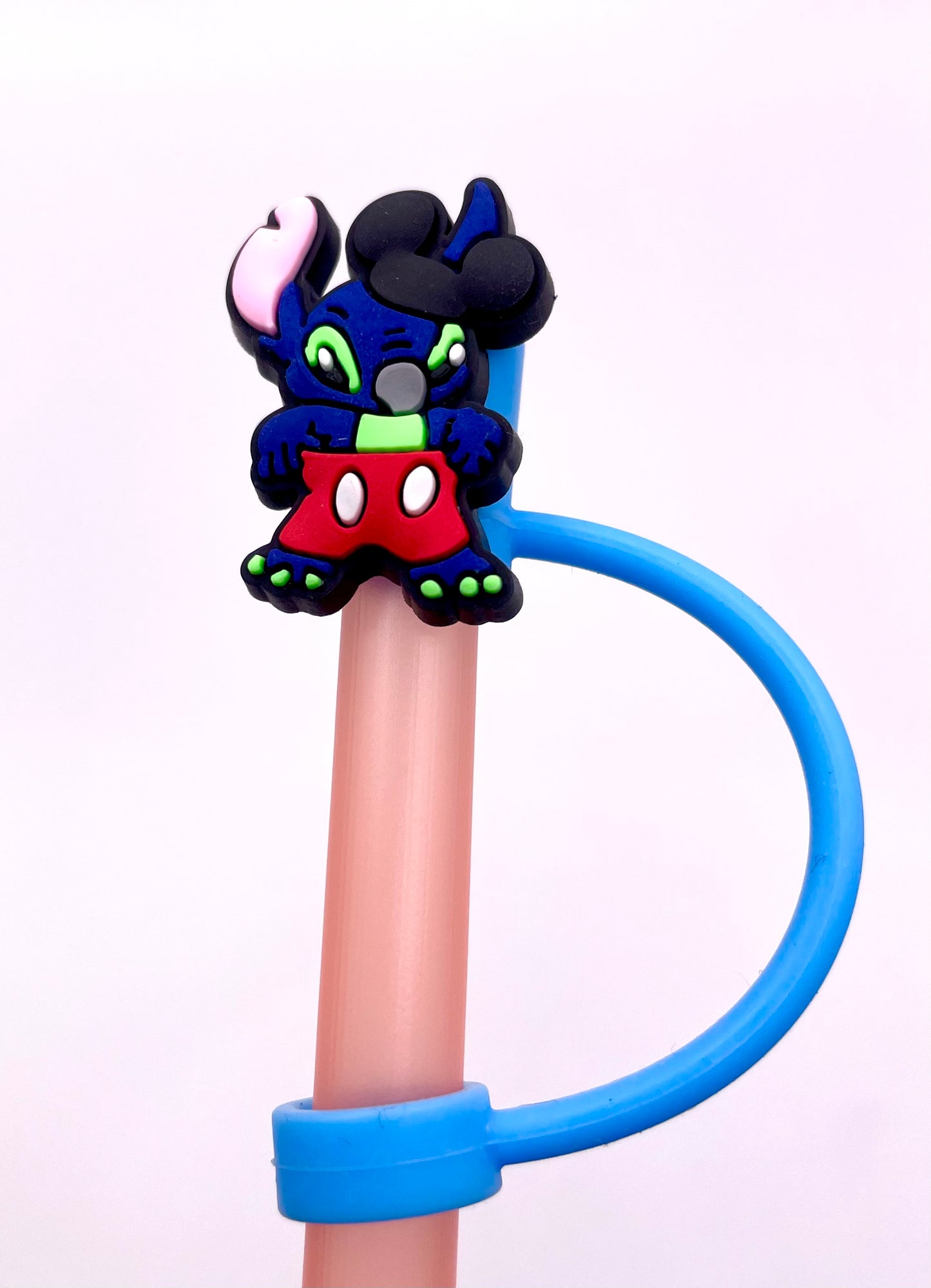 Straw Toppers - Blue Cartoon Guy Themed