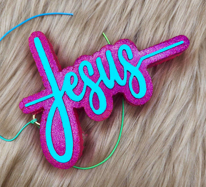 Cursive Jesus Cross Mold
