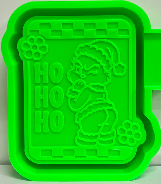 Green Christmas Guy Booty Ho Ho Ho Mold
