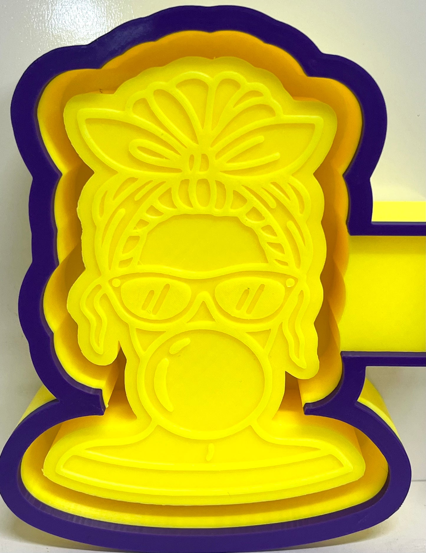 Hip Girl Blowing Bubble Mold