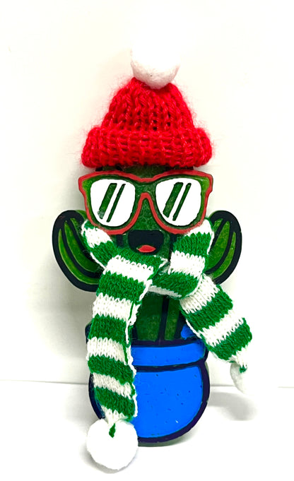 Cactus or Snowman Mold with Hat and Scarf Add On Option