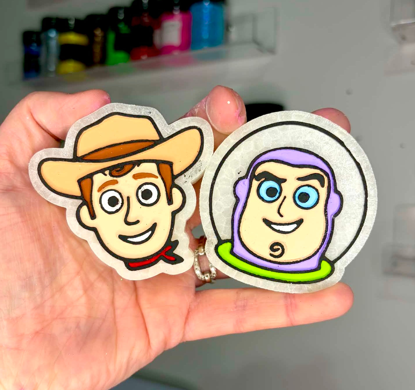 Toy Cartoon Movie Cowboy & Space Ranger Vent Clip Molds