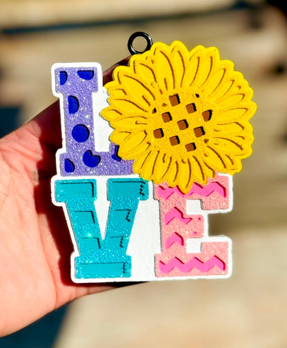 LOVE Sunflower Mold