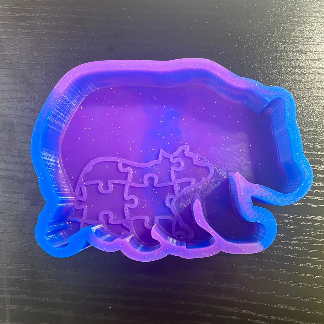 Mama Bear Autism Puzzle Pieces Mold