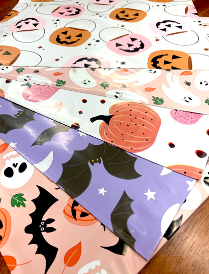 Halloween and Fall Mixed Design Poly Mailers