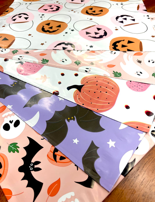 Halloween and Fall Mixed Design Poly Mailers