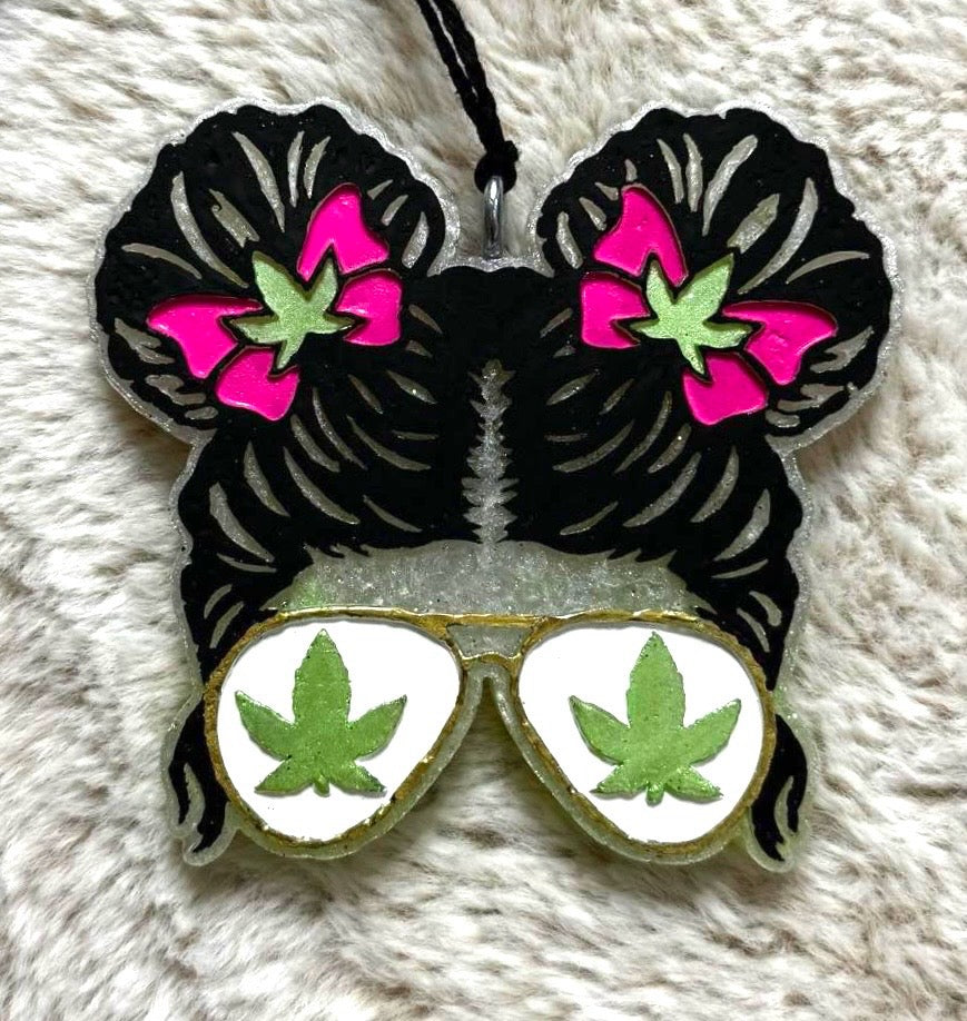 Pot Leaf Marijuana Bun Girl Mold