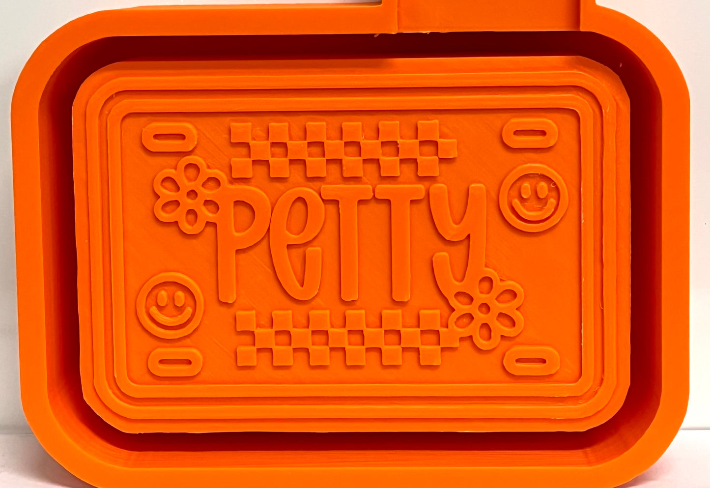 Groovy Checkered Petty Plate Mold