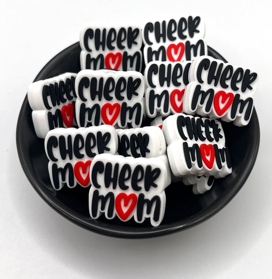 Cheer Mom Focal Bead