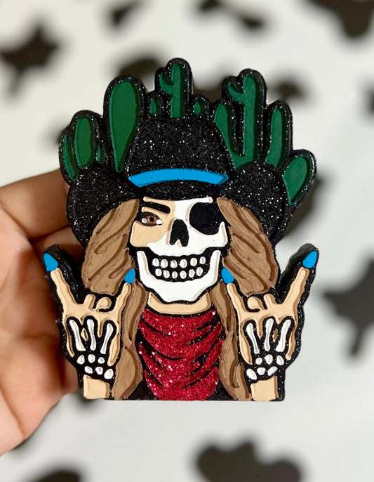 Rock N Roll Skeleton Cowgirl Mold