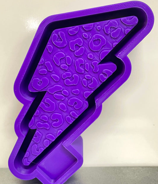 Leopard Lightening Bolt Mold