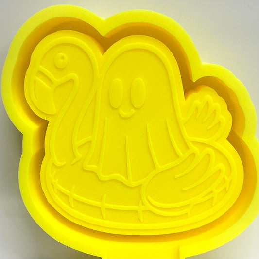 Ghost In Flamingo Floatie Mold