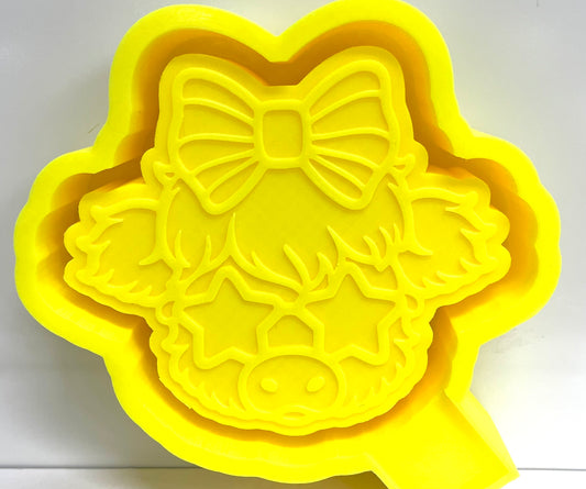 Star Eyed Patriotic Highland Cow Mold