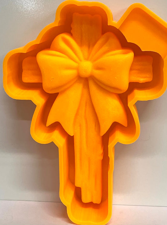 Cross with Bow 3D Mold