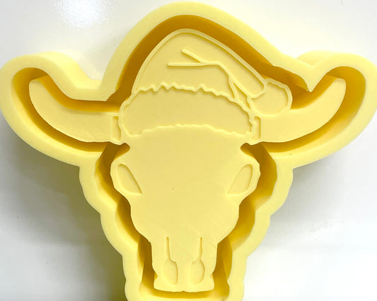 Bull Skull with Santa Hat Mold
