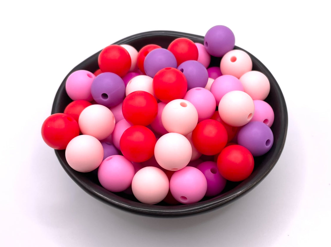 12mm Round Silicone Beads