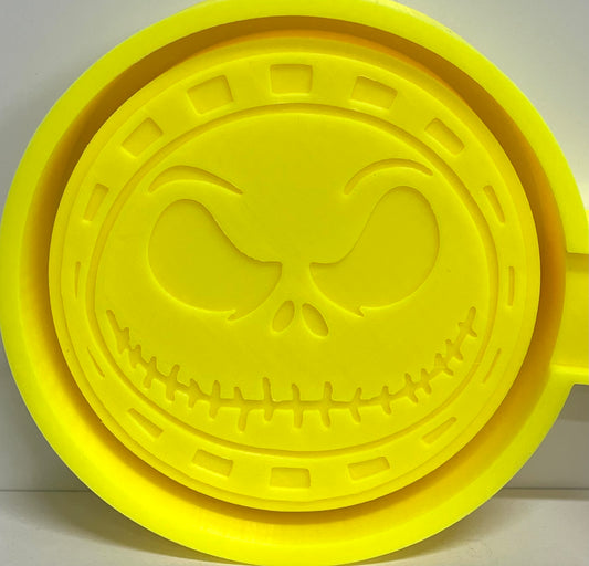 Checkered Circle Skeleton Jack Mold