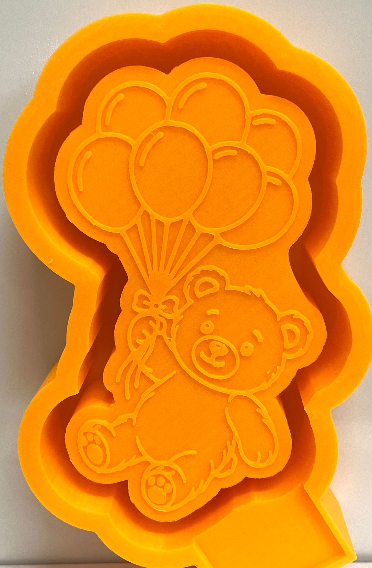 Teddy Bear Holding Balloons Mold