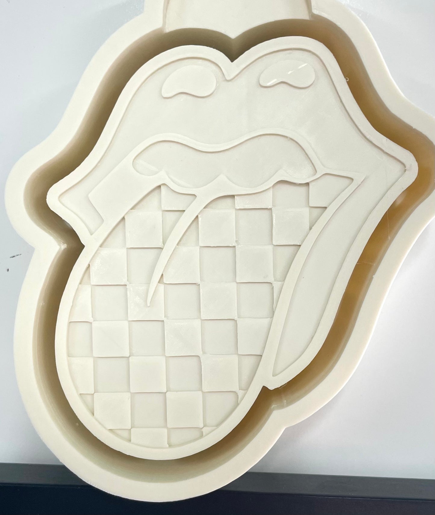 Checkered Tongue And Lips (Rolling Stones) Mold