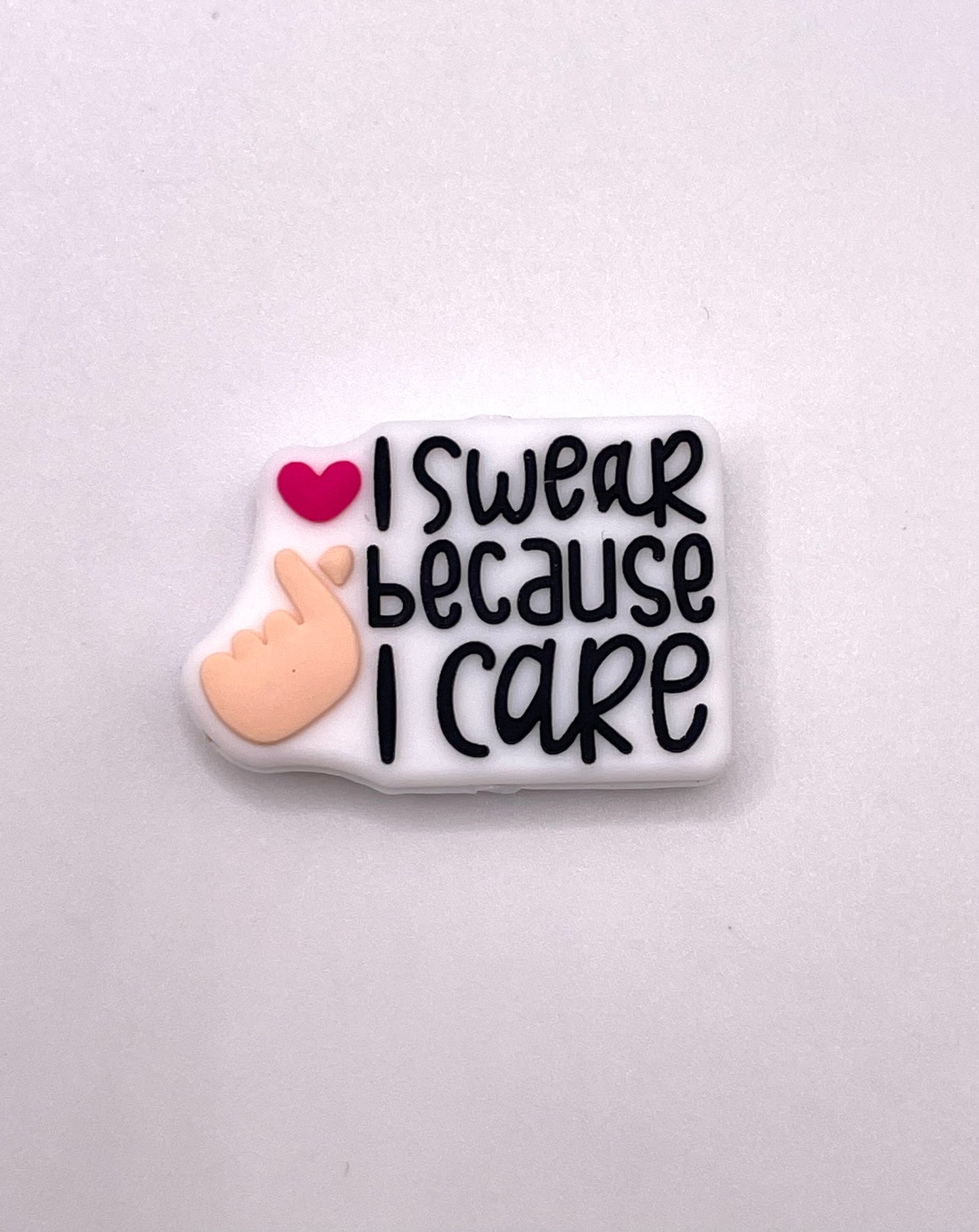 I Swear Because I Care Focal Bead
