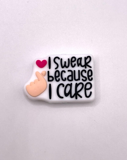 I Swear Because I Care Focal Bead