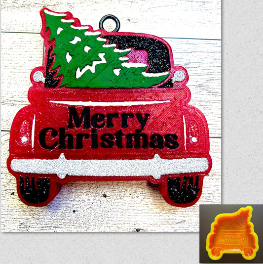 Merry Christmas Truck Mold