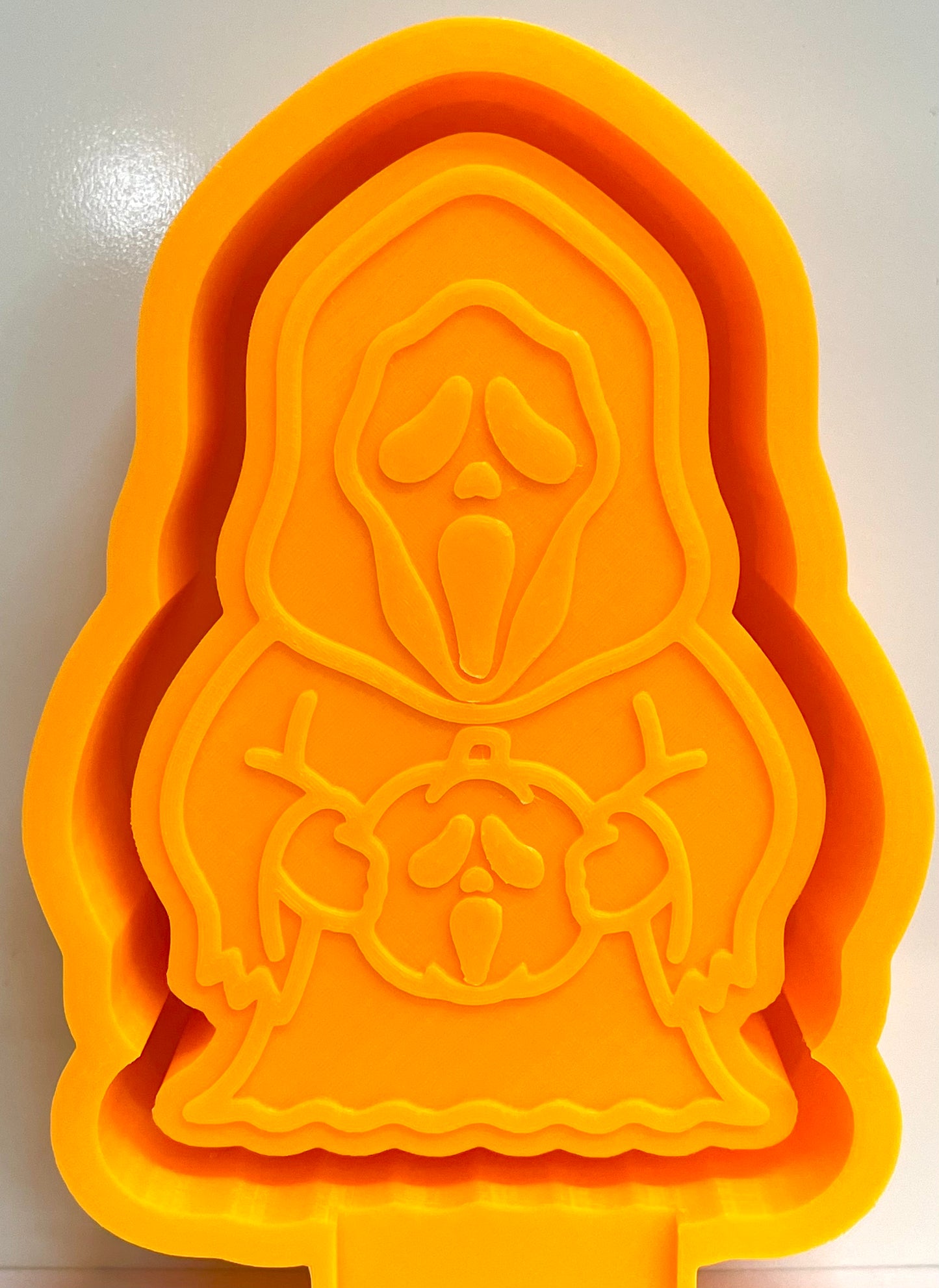 Ghostface Holding Jack O’Lantern Mold