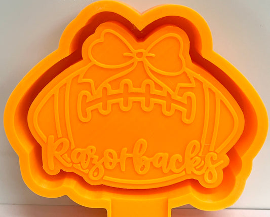 Arkansas College Team Football with Bow Mold