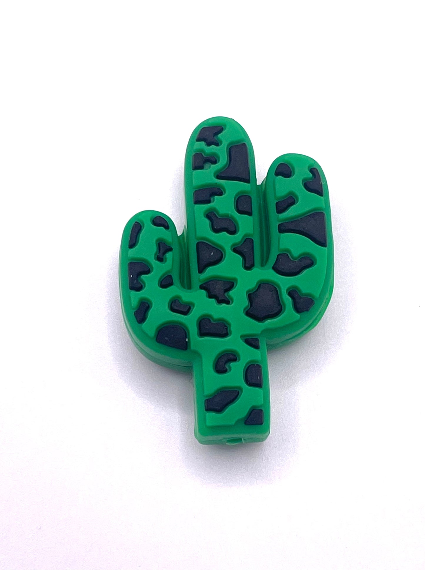 Cow Print Cactus Focal Bead