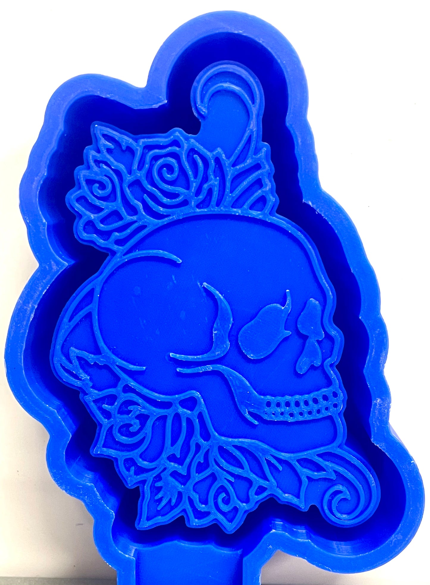 Skull with Flowers Mold