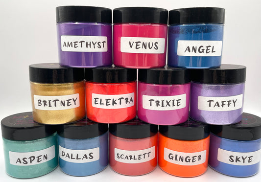 1oz Mica and Pigment Powders - Discounted