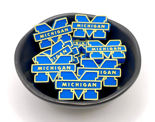 Michigan Football Focal Bead
