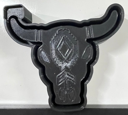 Aztec Bull Skull Mold