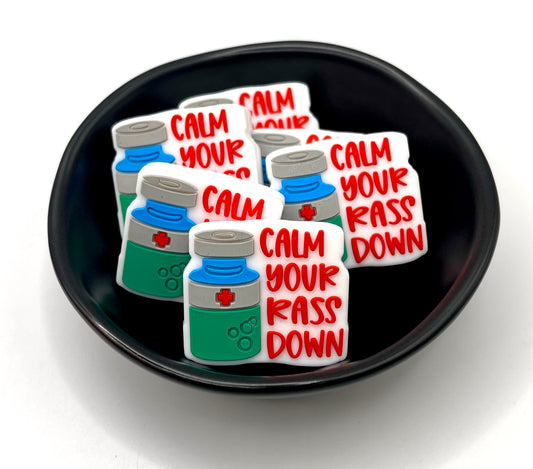Calm Your Rass Down Focal Bead