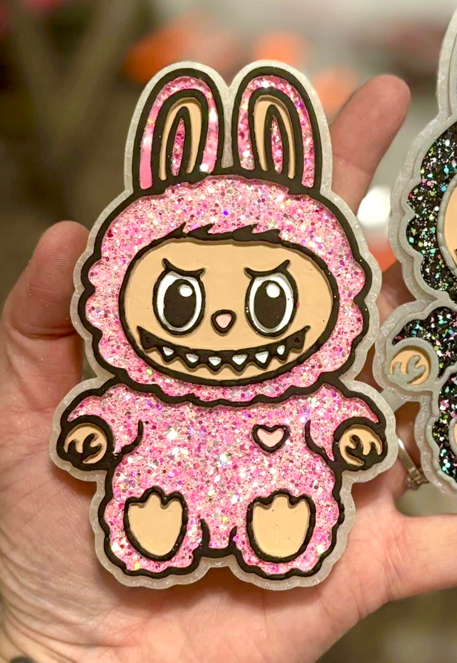 LaBooBoo Scary Teddy Bear Monster Cartoon Character Mold