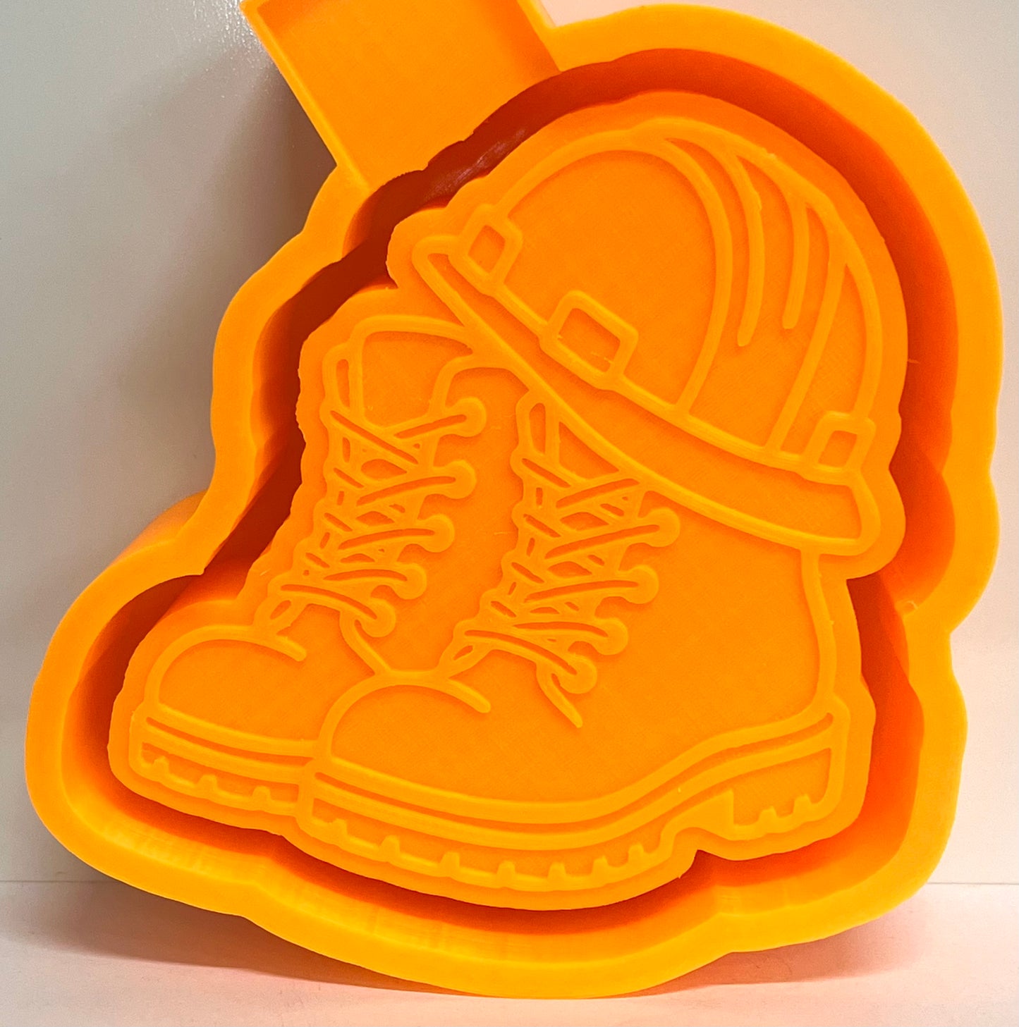 Work Boots with Hard Hat Mold