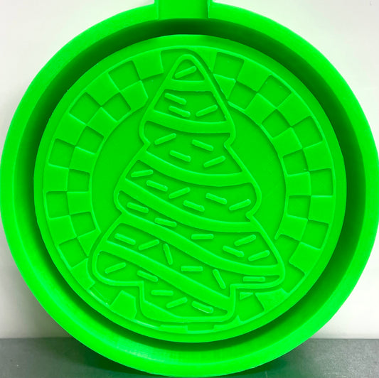 Checkered Circle Tree Snack Cake Mold
